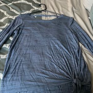 Long sleeve blue shirt